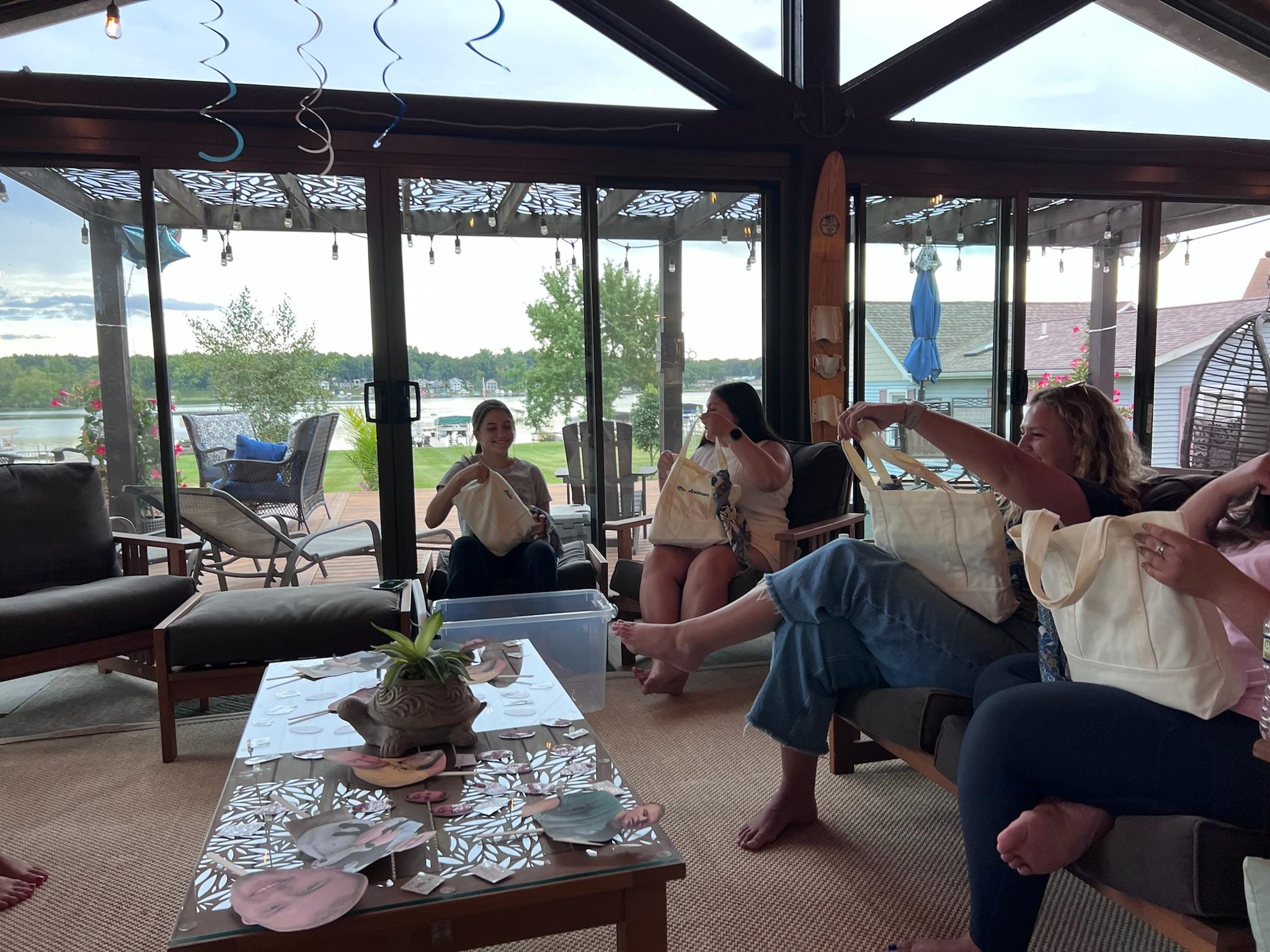 Welcome night on the porch