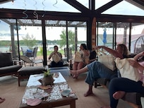 Welcome night on the porch