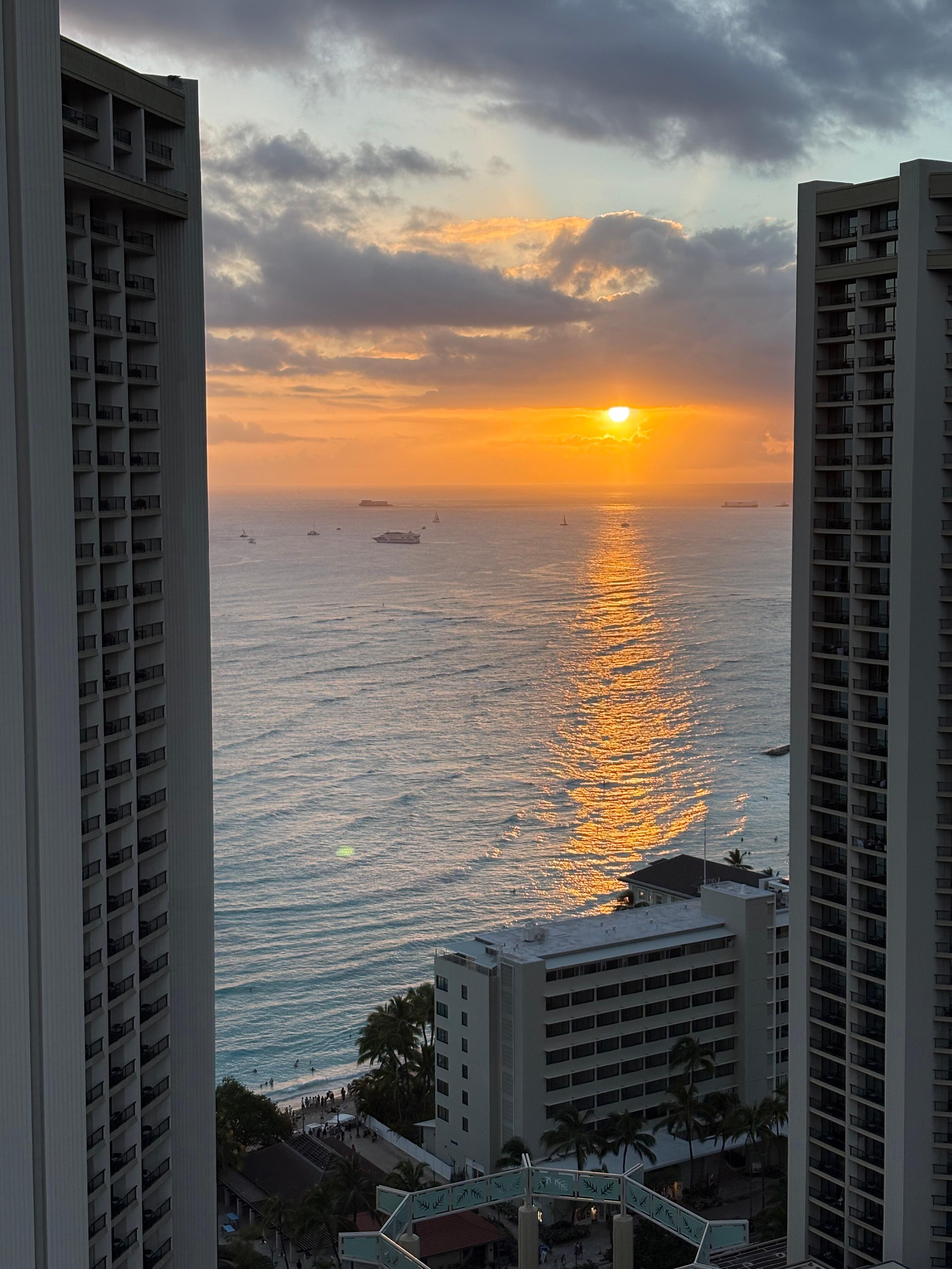 Sunset from the roof top