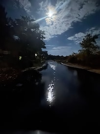 Crystal River at moonlight