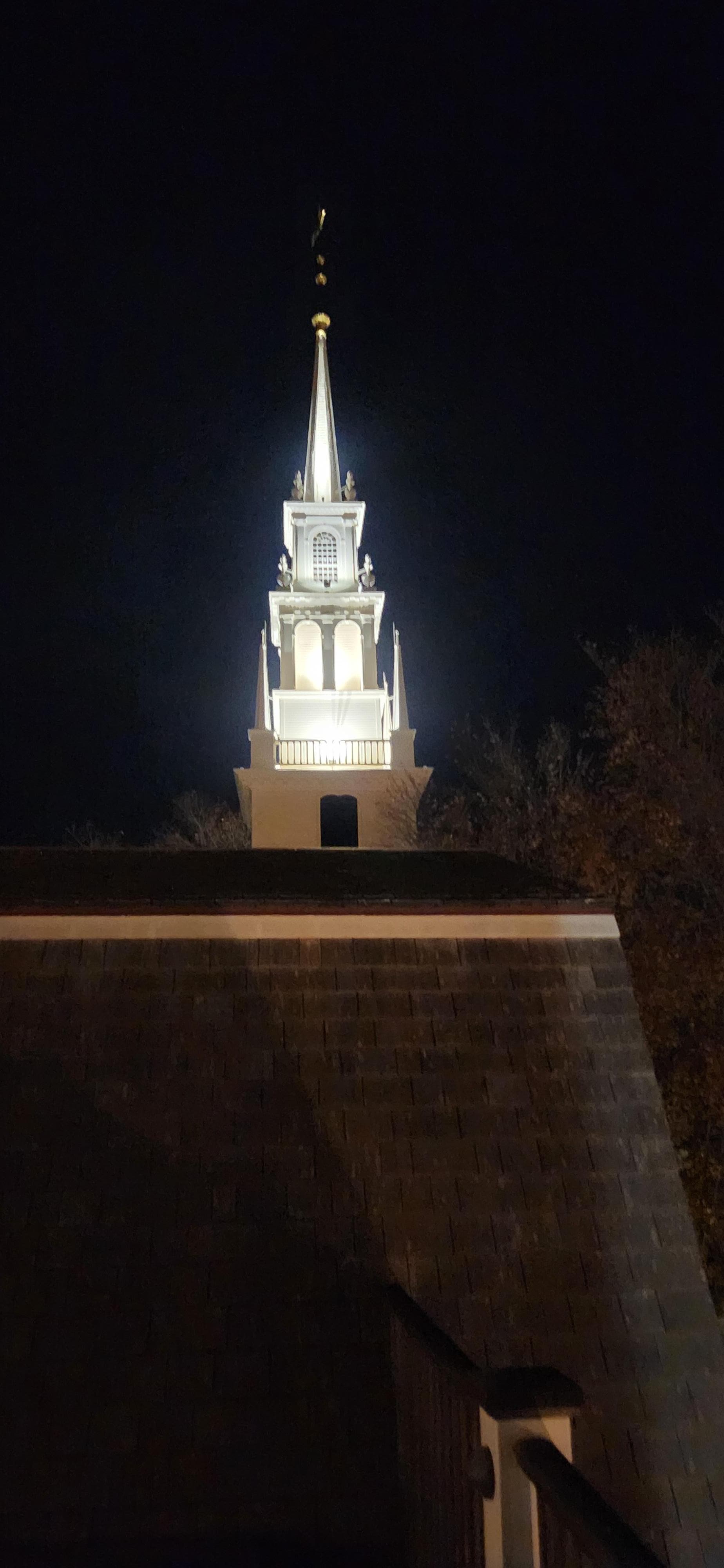 View of the steeple of Trinity Church from the 3rd level