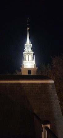 View of the steeple of Trinity Church from the 3rd level