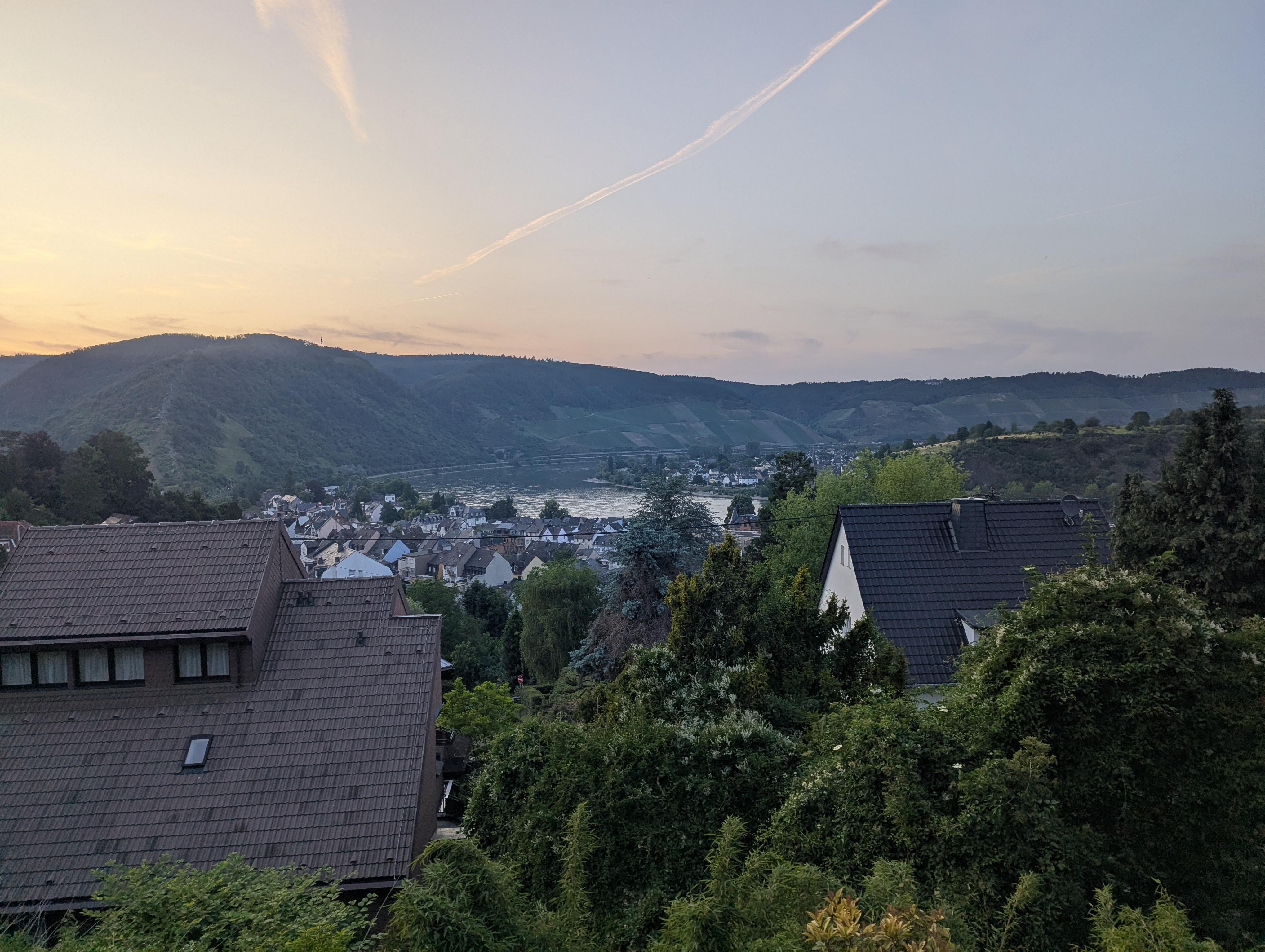 View from the top of the property. Sven says "the best view in Boppard" and he is not wrong!