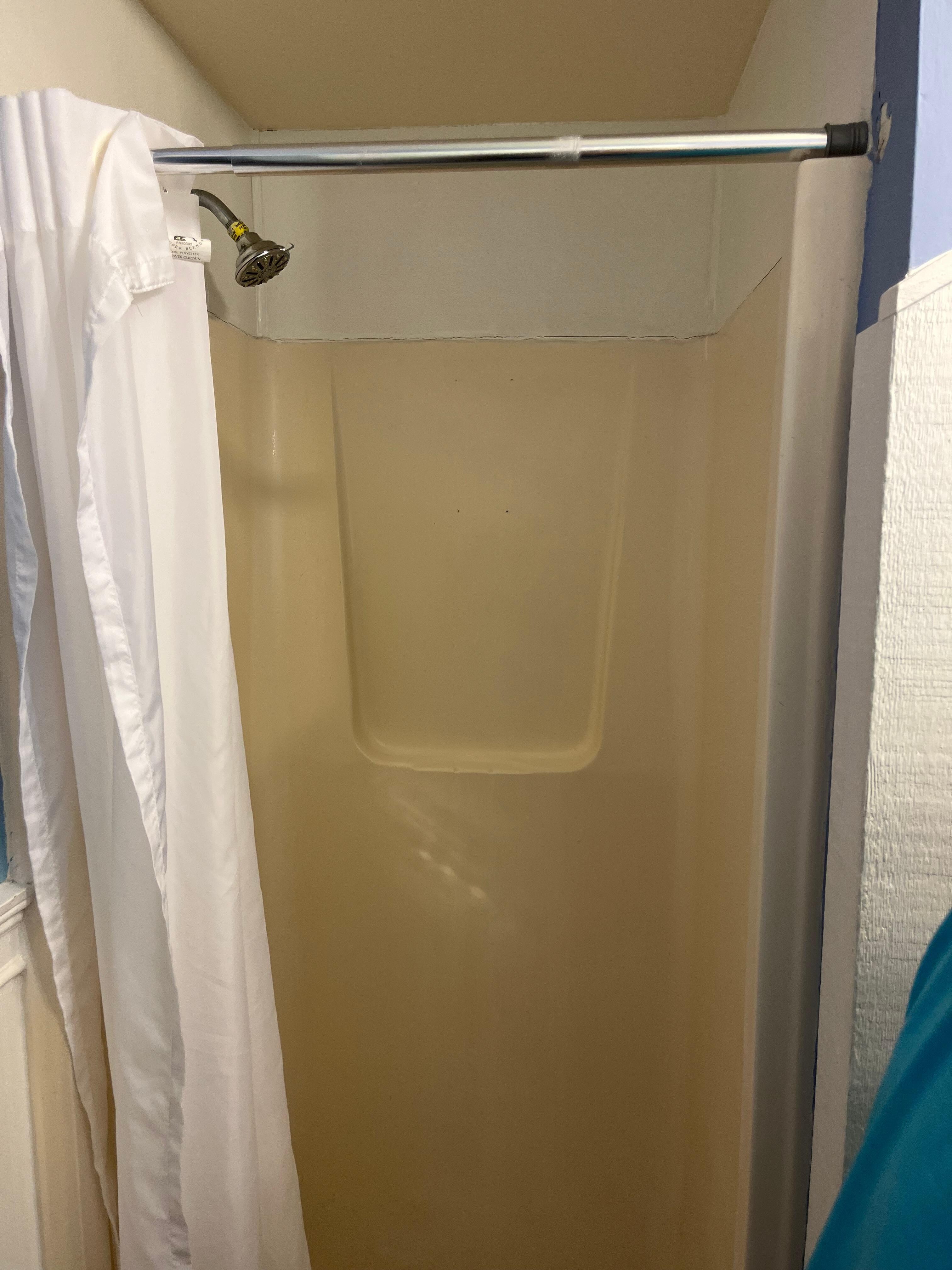 Phone booth shower