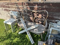 Broken and discarded furniture all over propery