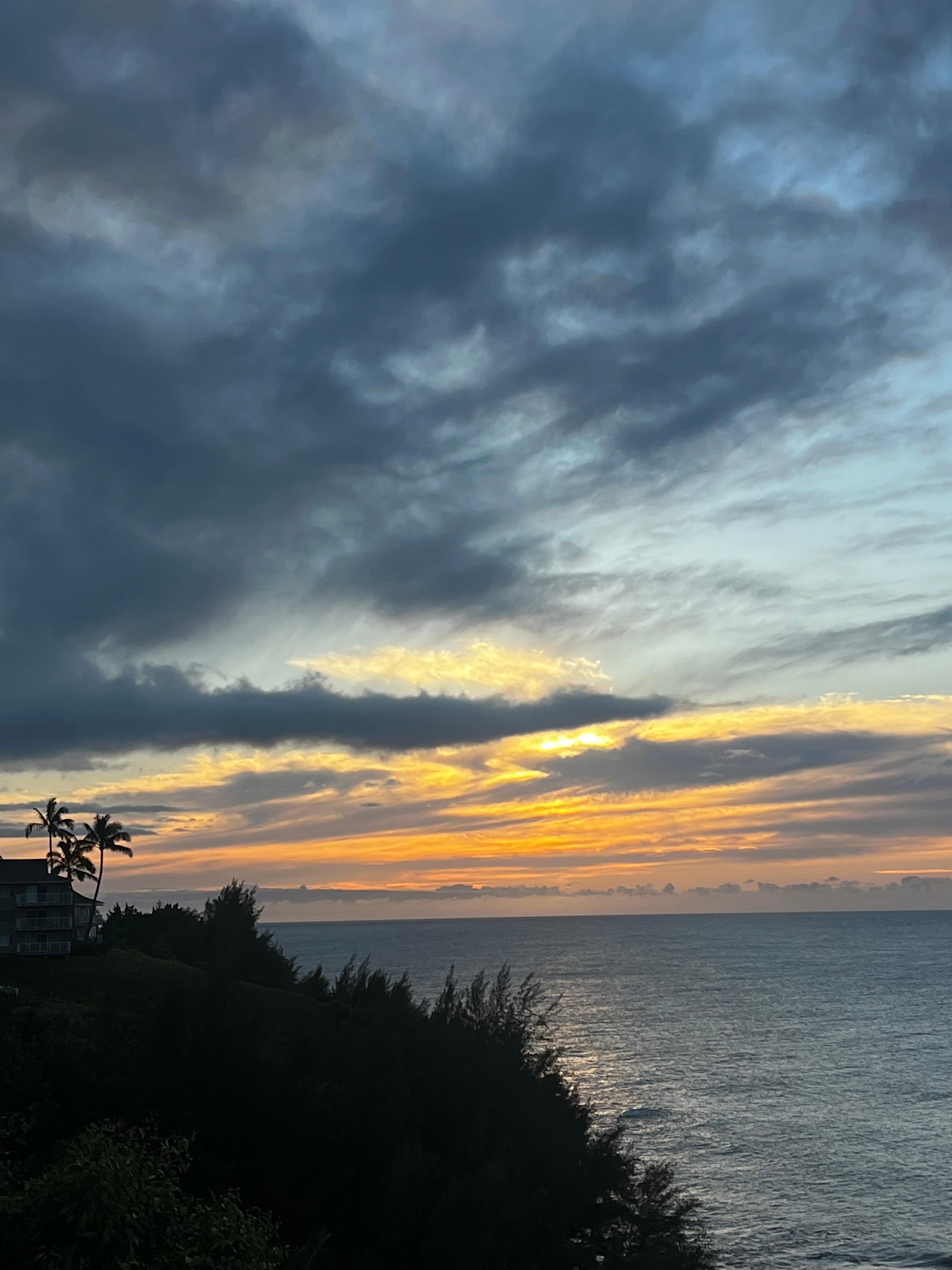 Sunset from the condo. 