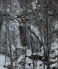 Waterfall on the way up the lift