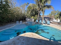 Pool and spa were great after heater was functioning and it was properly cleaned by the pool company