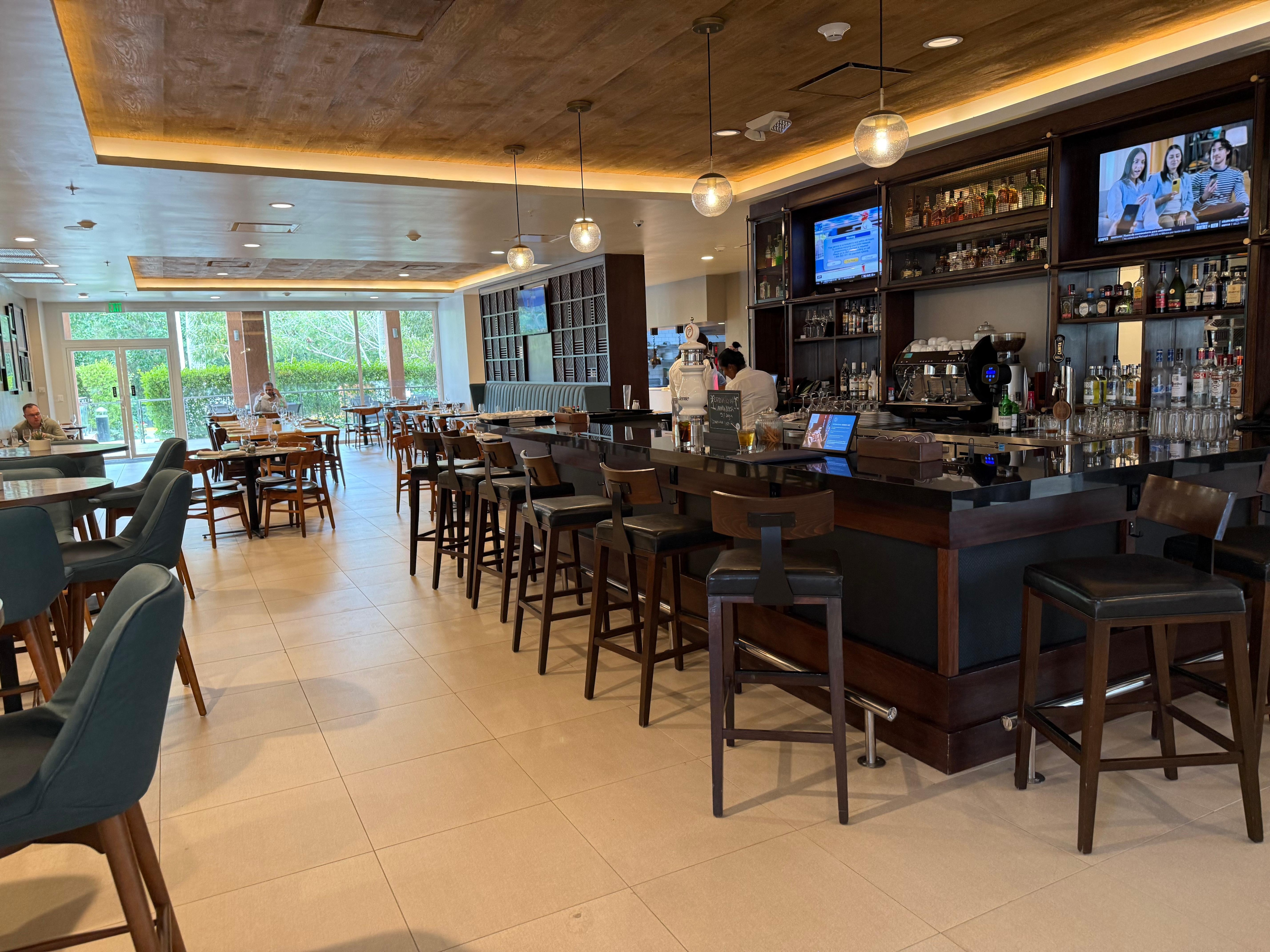 The bar and restaurant was excellent. 