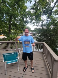 Great fishing off the dock!