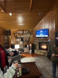 Living room - watching ball drop