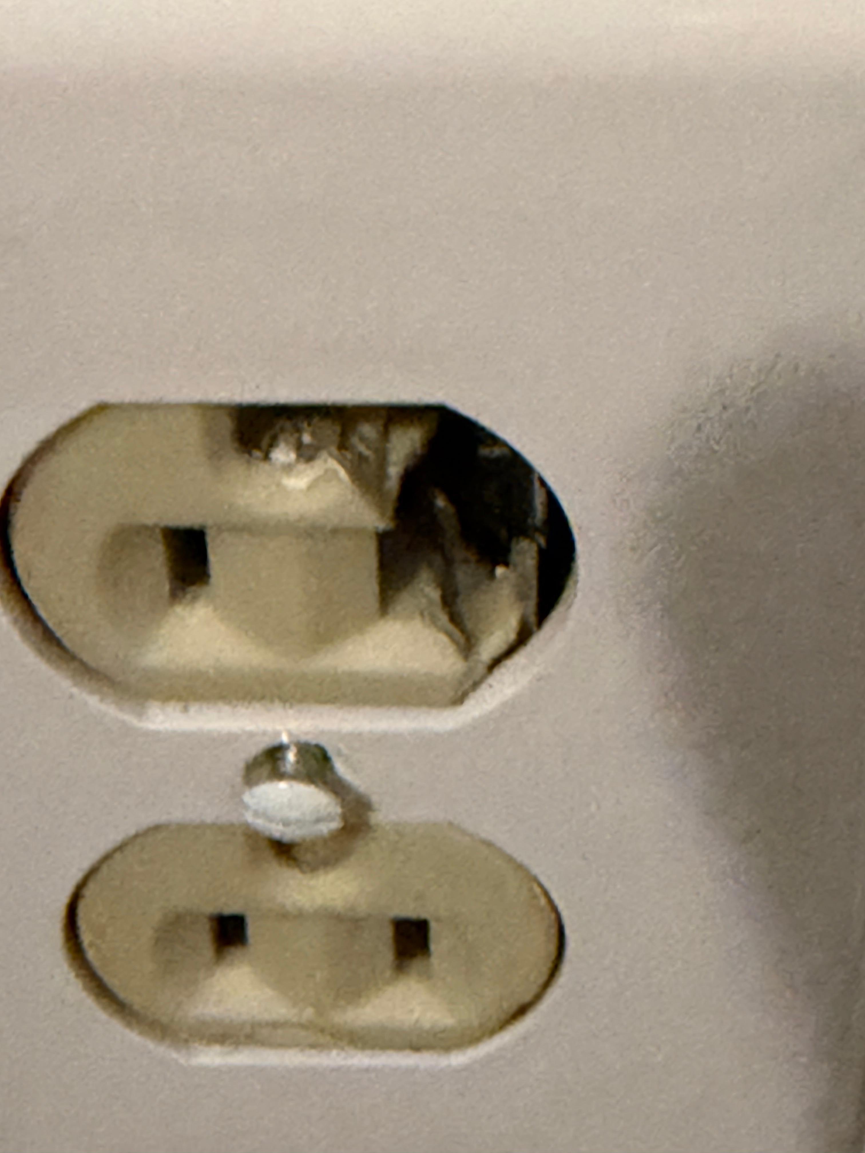 Broken outlet