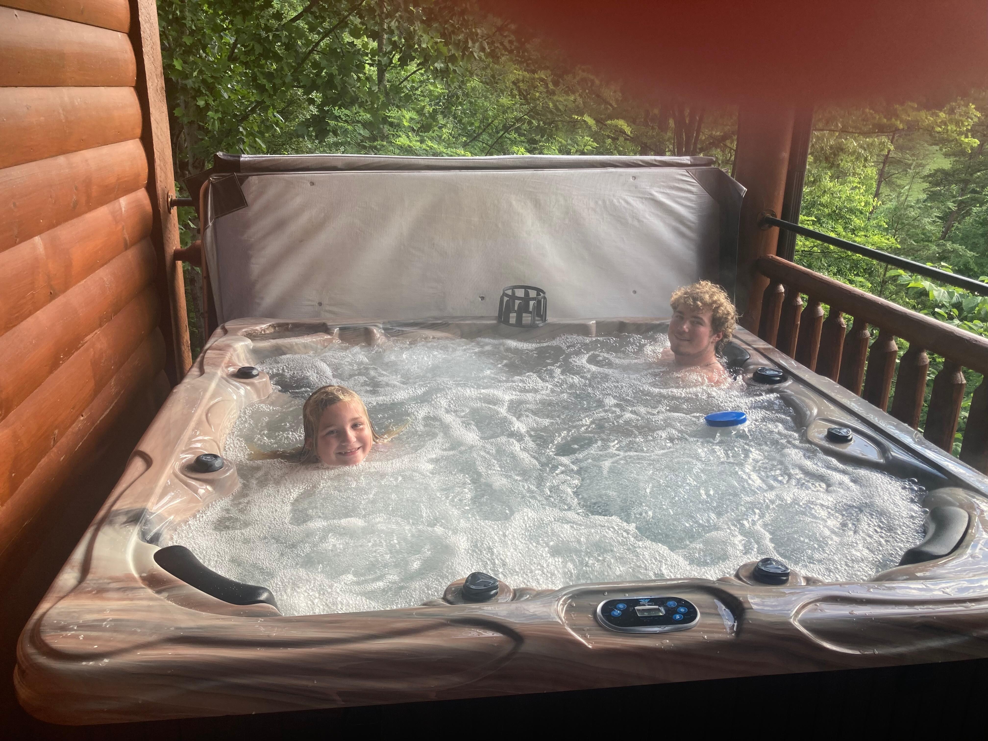 A big hit  for all hot tub time each night after Dollywood parks . 