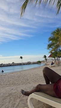 Relaxing on the beach