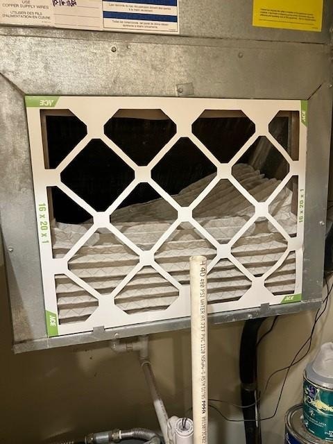 AC filter was so dirty that the weight made it fold over itself