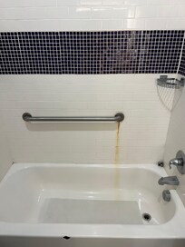 Stains in bathroom