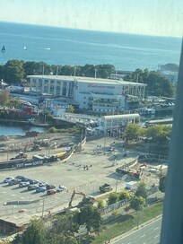 View of Budweiser stage from our room.