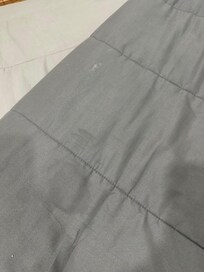 Stains on bedding