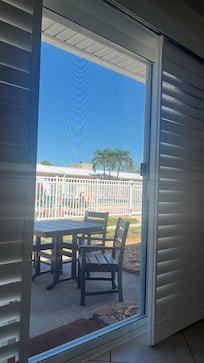 View from the unit. Very close to pool.