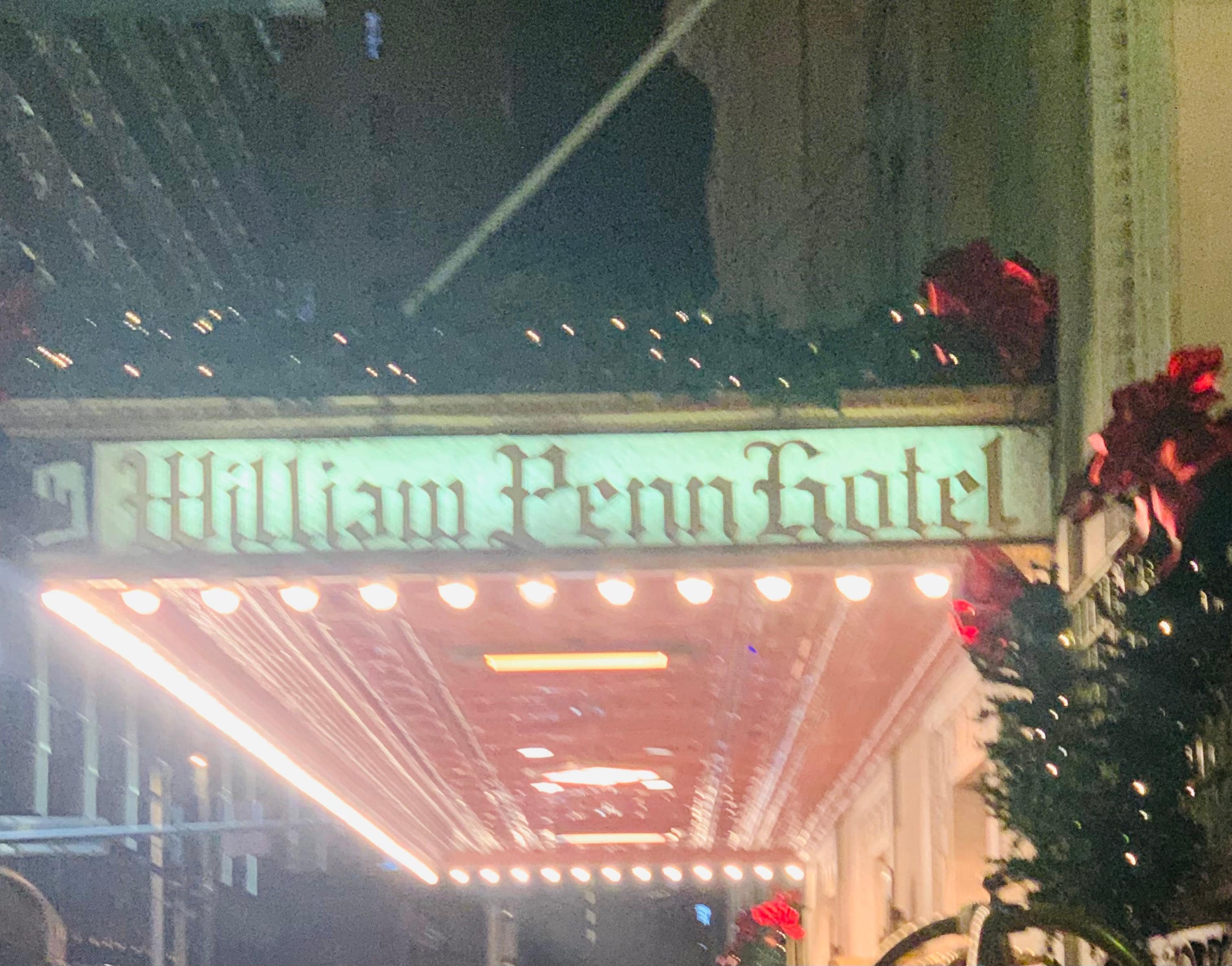 Nice bright lighting outside and greeted by a piorter in uniform!