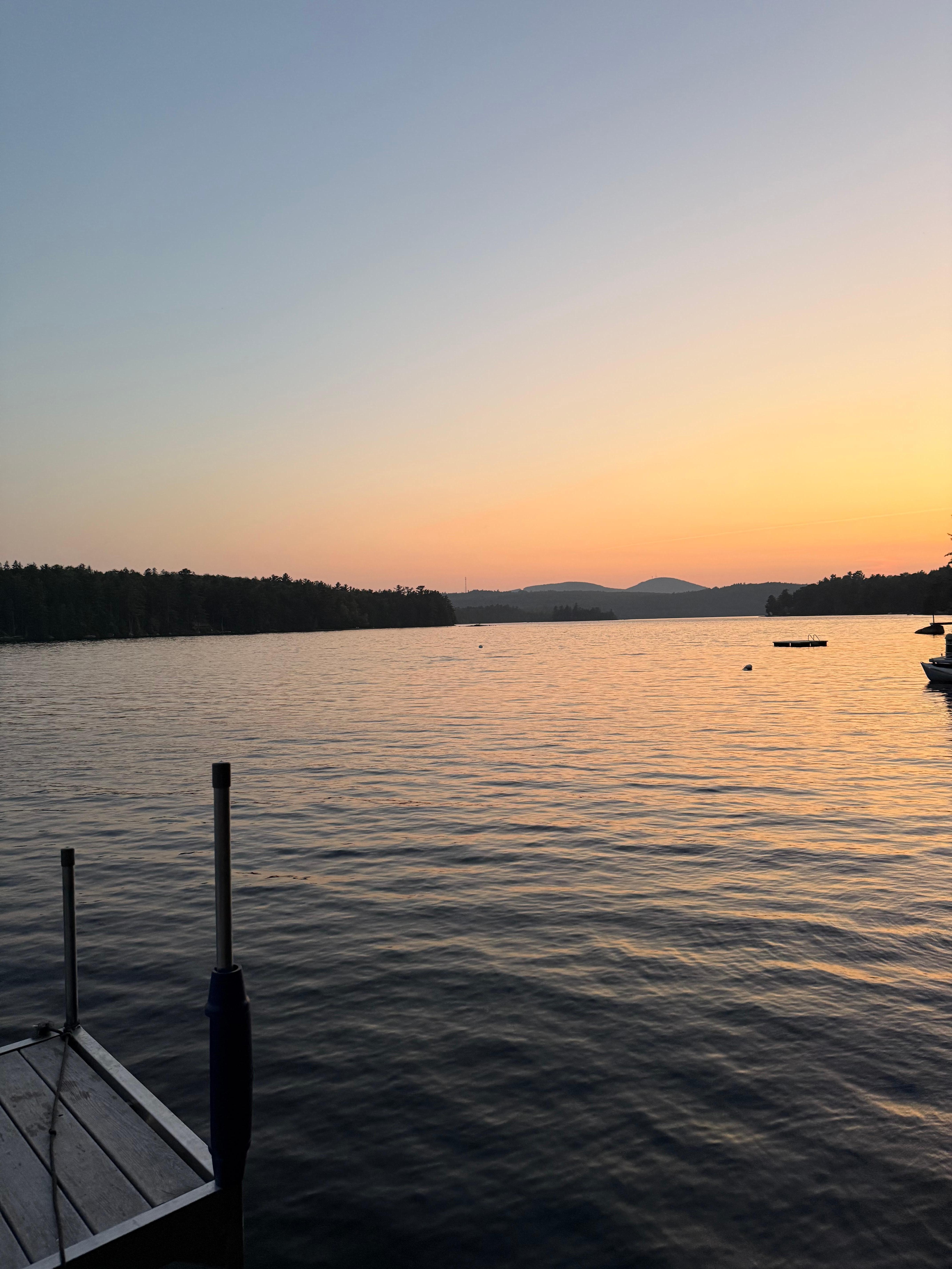 The view from the dock is picture perfect! 