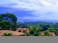 Vue de la terrasse couverte