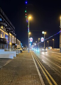 Outside of President hotel at night