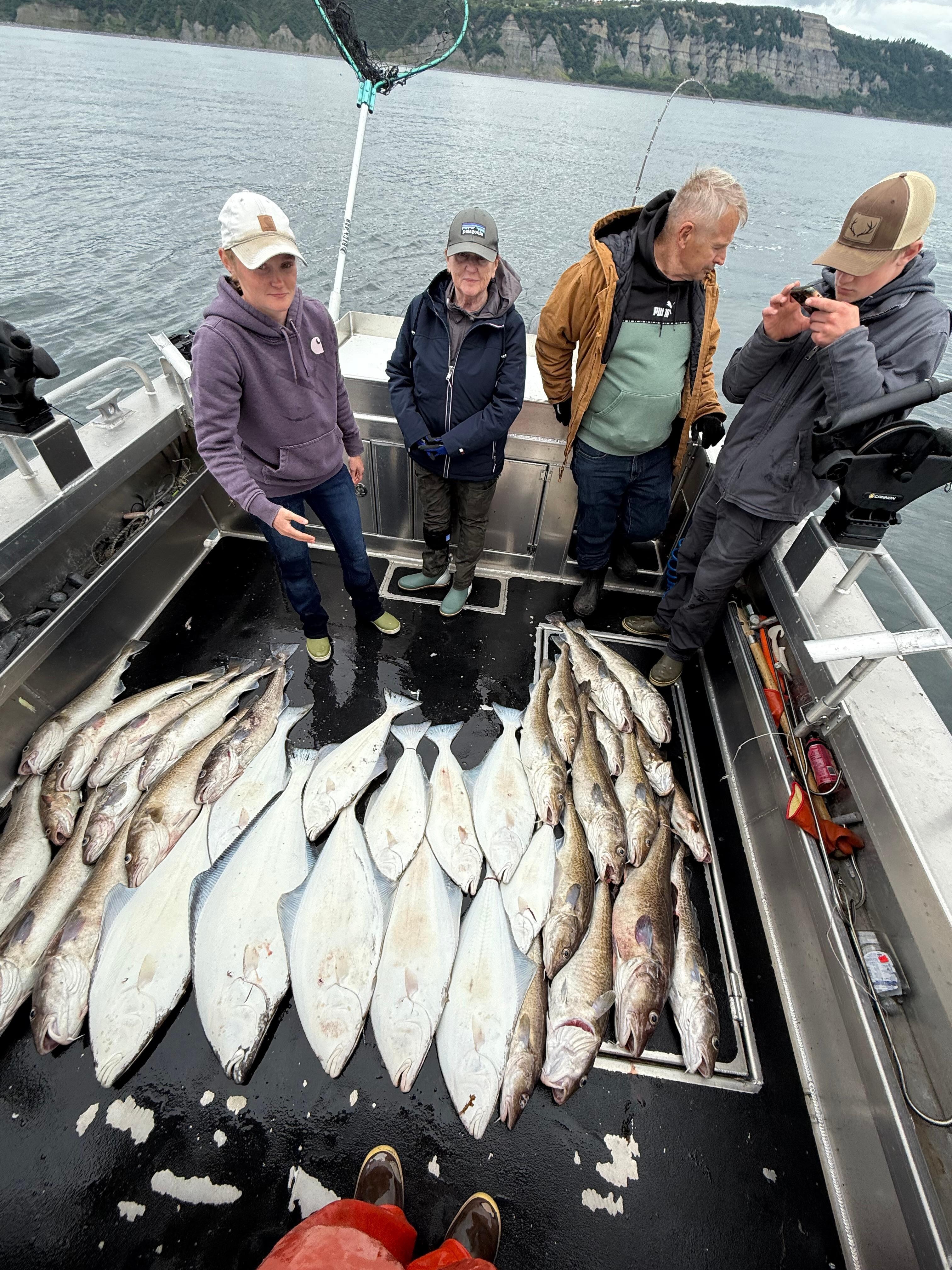 Homer fishing with Fishing Addiction and Captain Zane and Izzy!