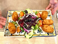 Ox tail croquet is very crispy 9/10