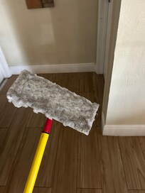 We needed to clean the floors when we arrived