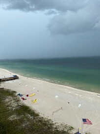 Storm clouds rolling in one afternoon.