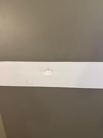 Stains all down the wall