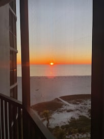 View of beach from 10th floor (1003)