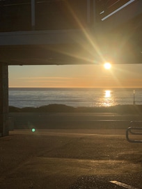 Moonstone beach steps away, perfect views.