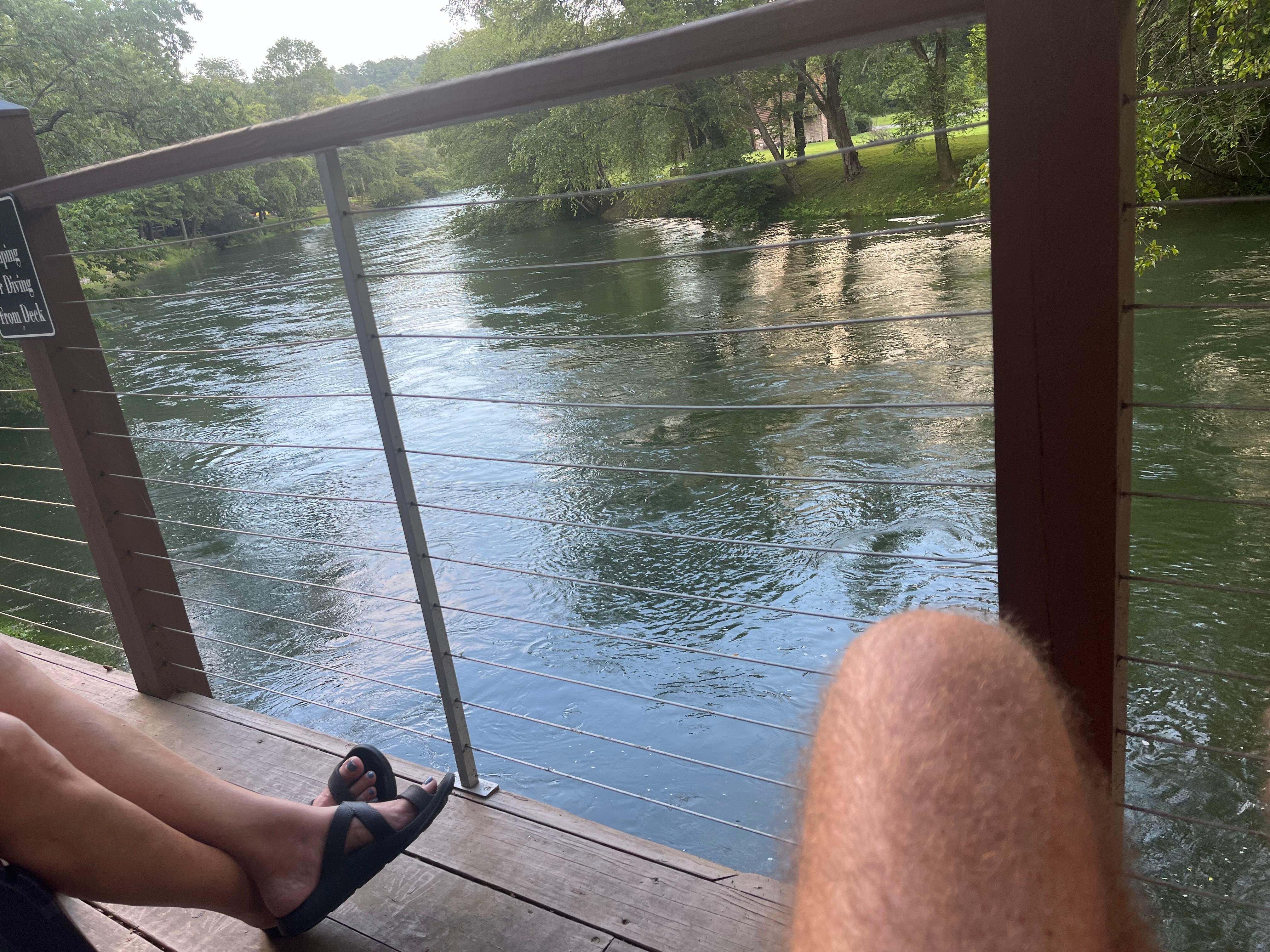 Right on the river! 