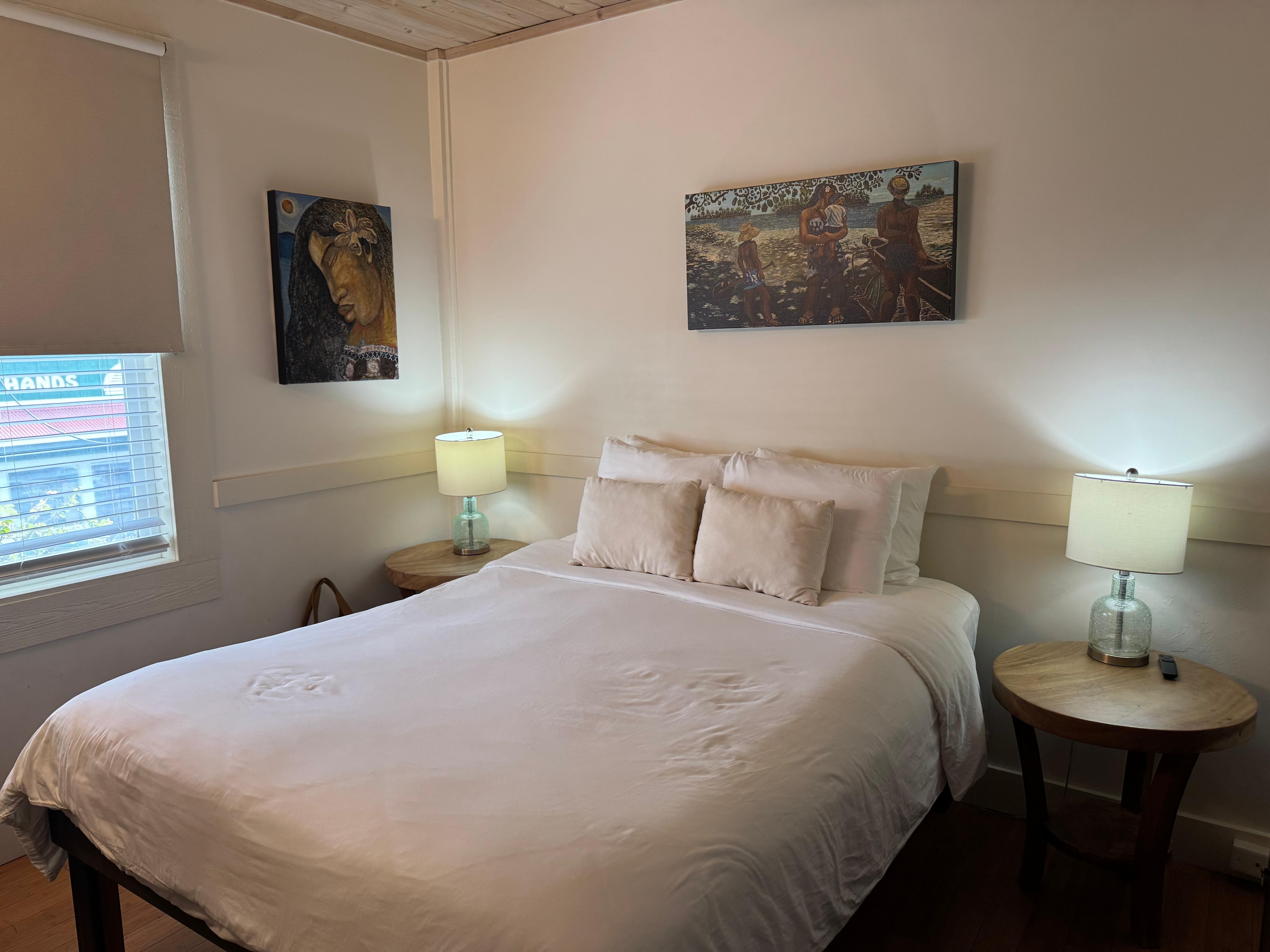 Room was big enough for two and had a fridge. 