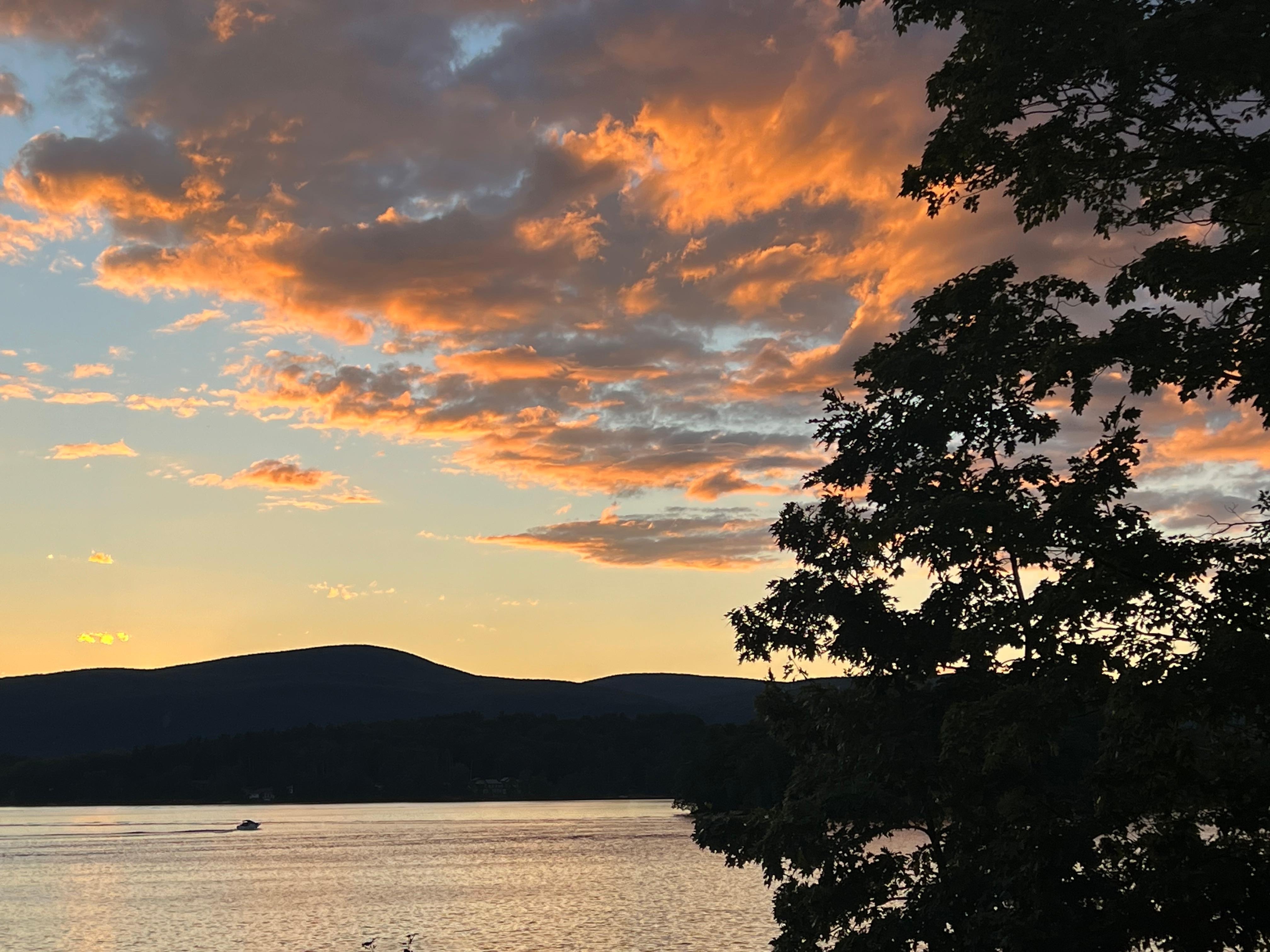 Sunset from the deck