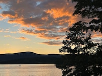 Sunset from the deck