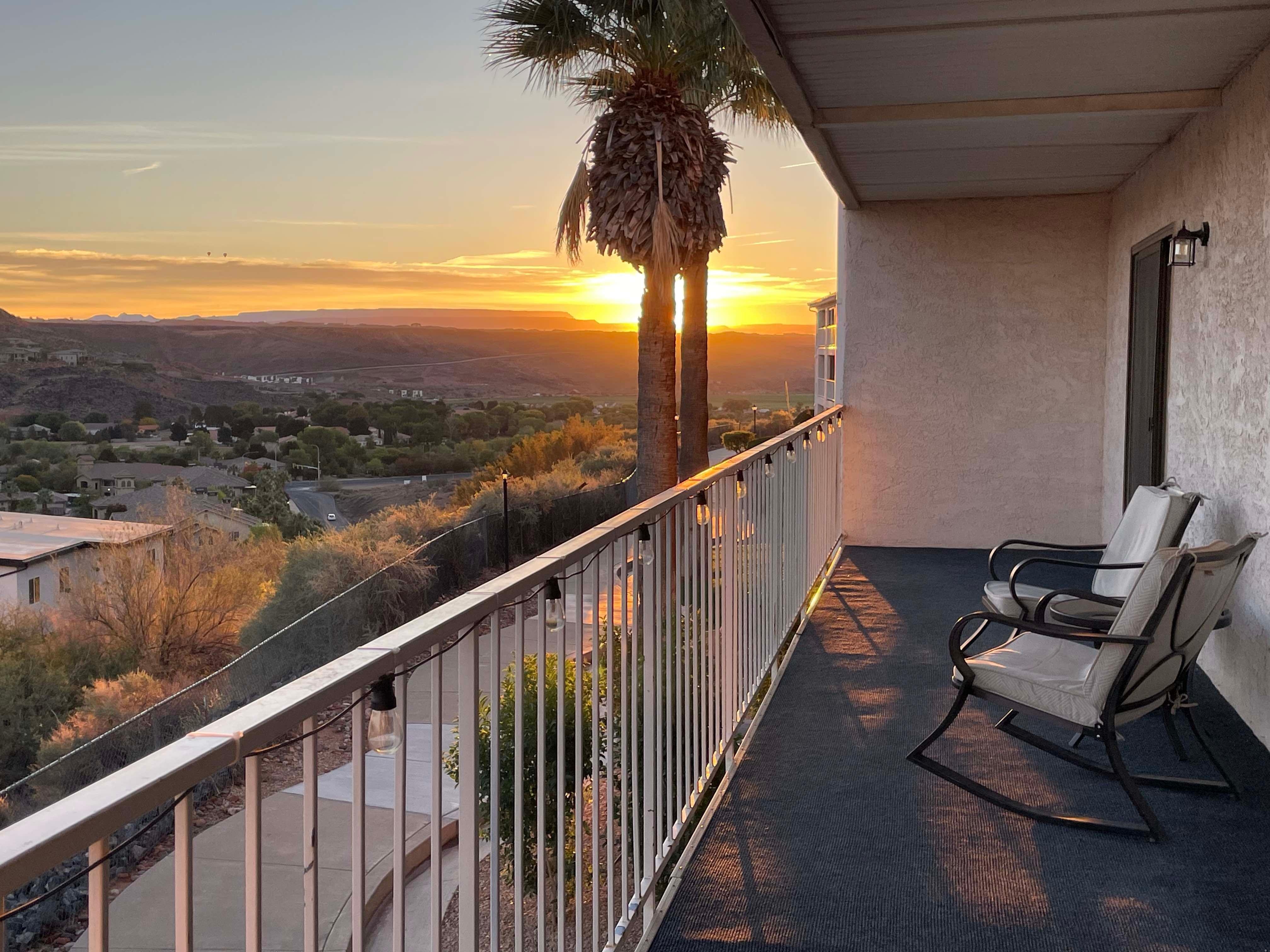 Sunrise from the deck