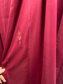 Gross stain on curtain