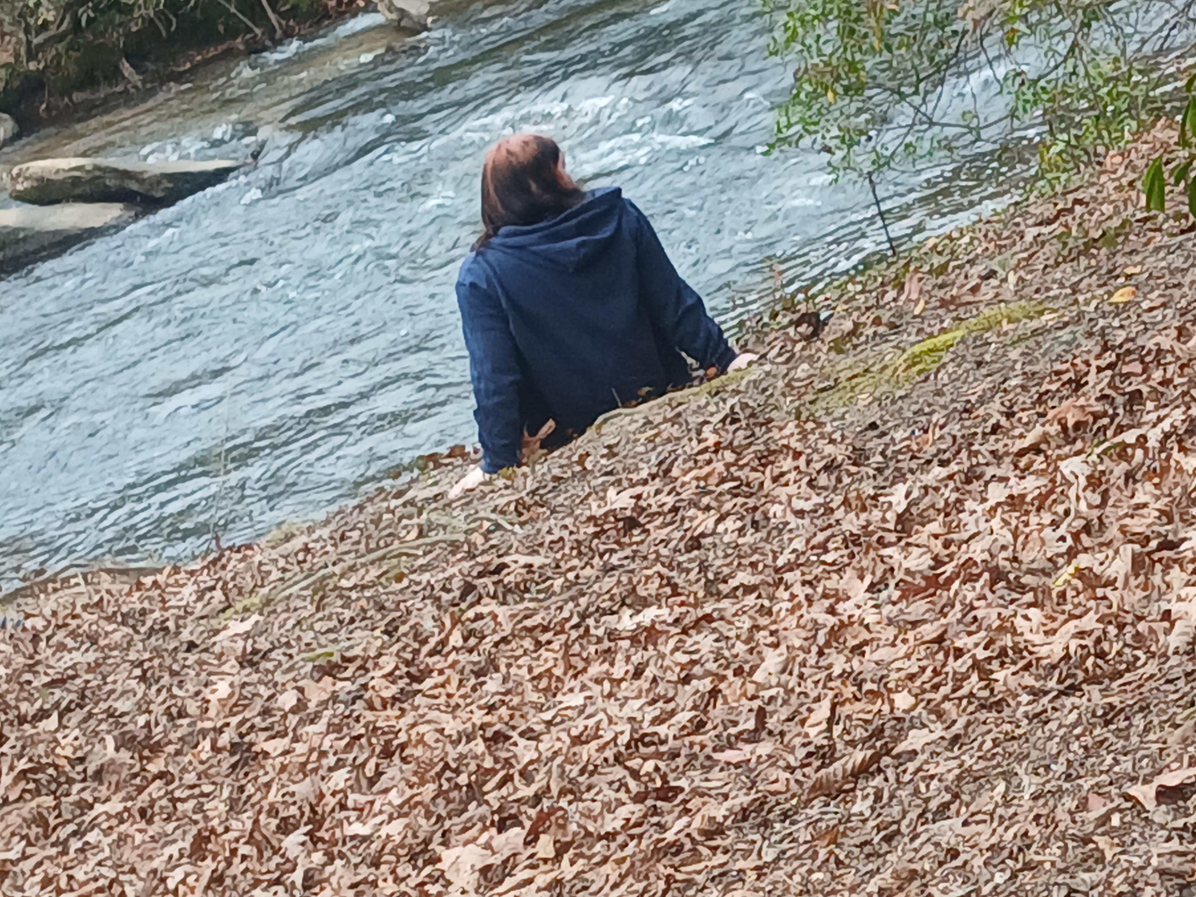 My daughter enjoying the view