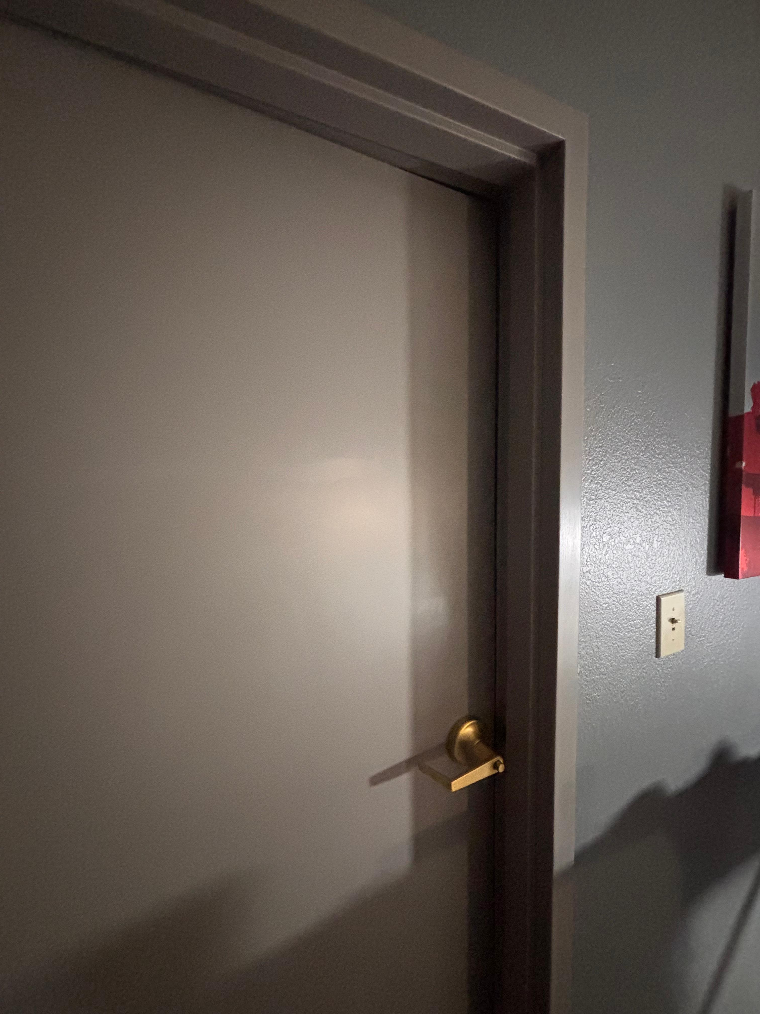 Door between rooms would not fully close