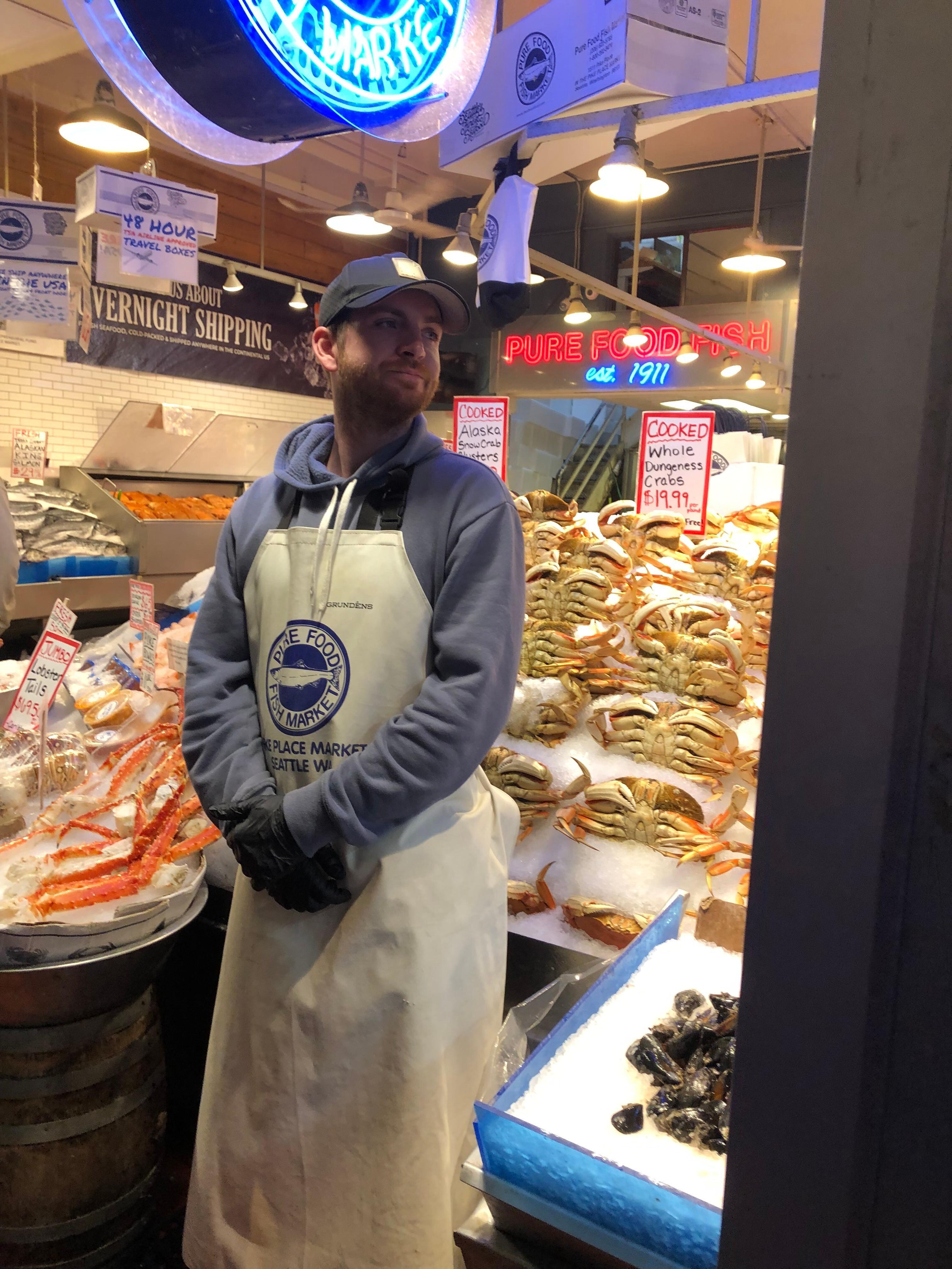 We visited Pike Marketplace and bought food for our dinners.