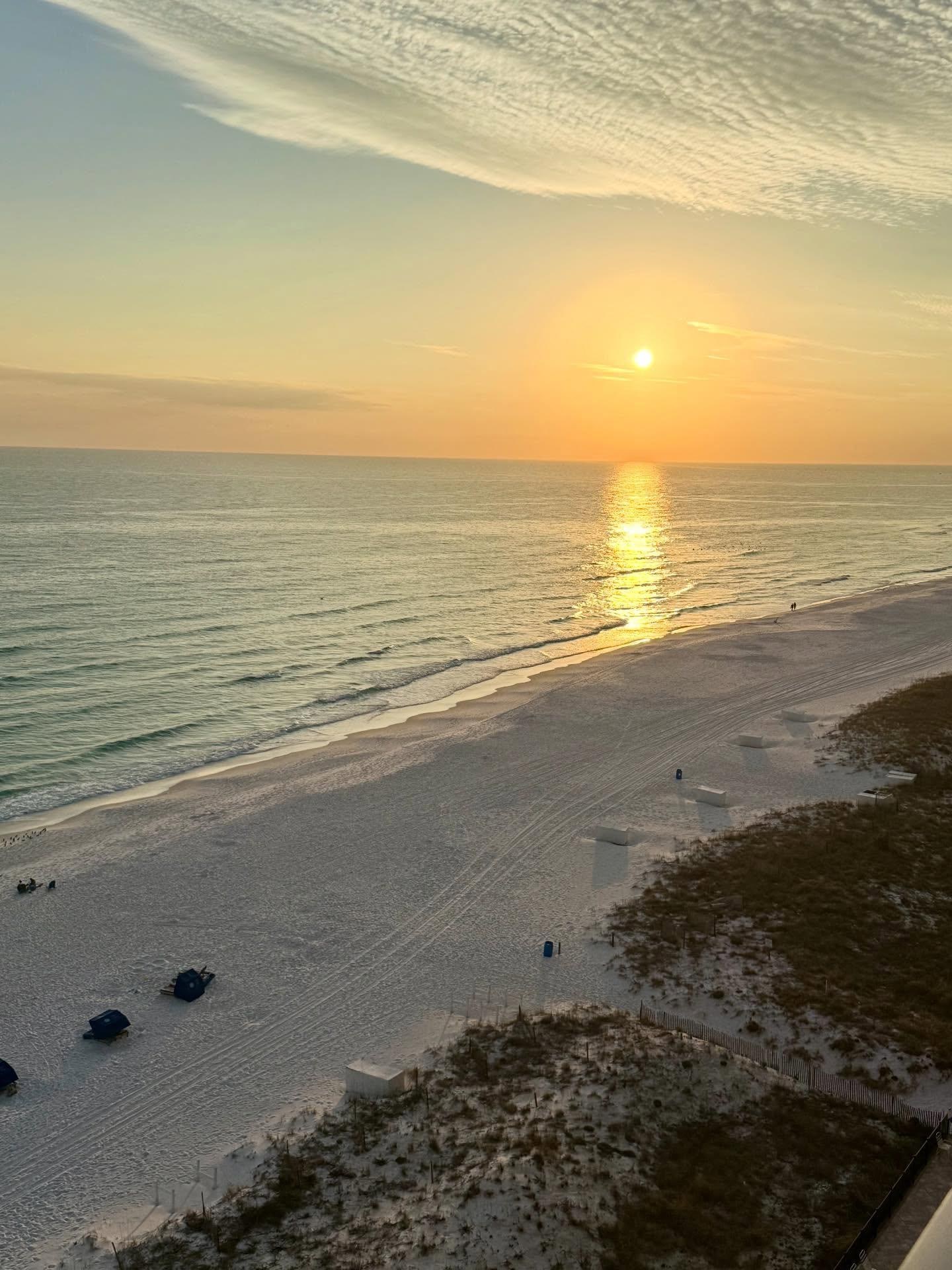 Sunset from the balcony!!