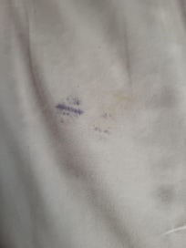 Stains on the bed sheets