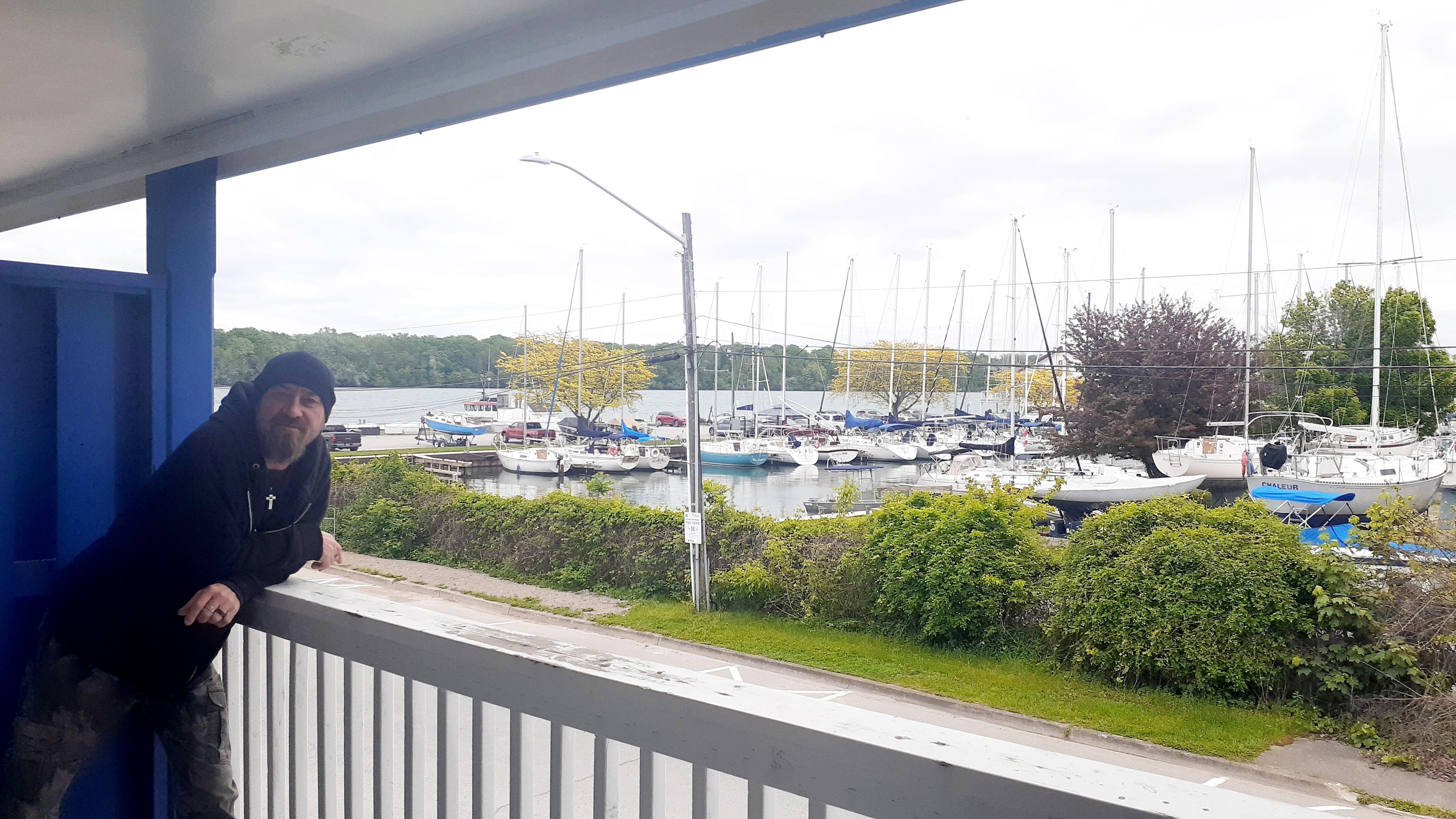 View from our balcony. 