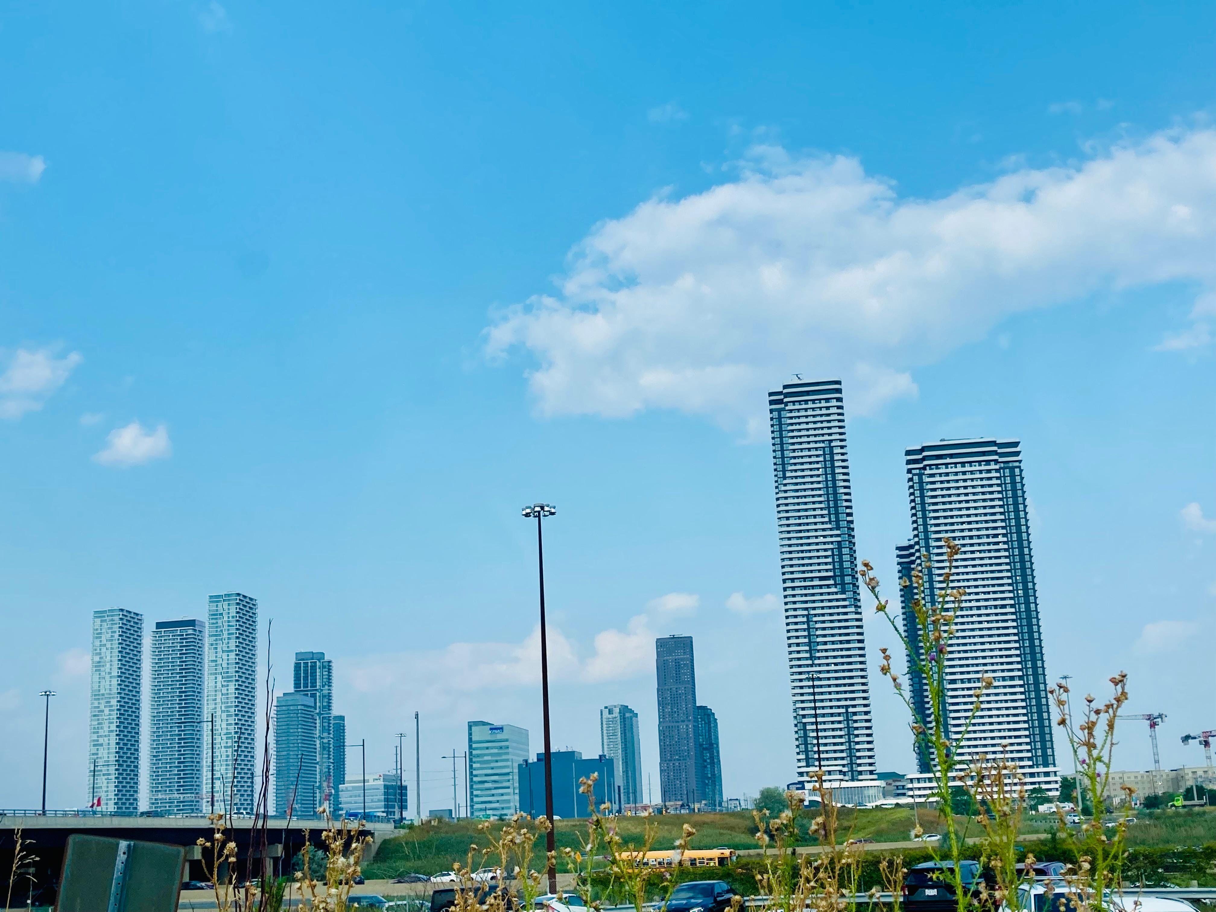 View from parking lot