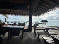 View from the beach bar.