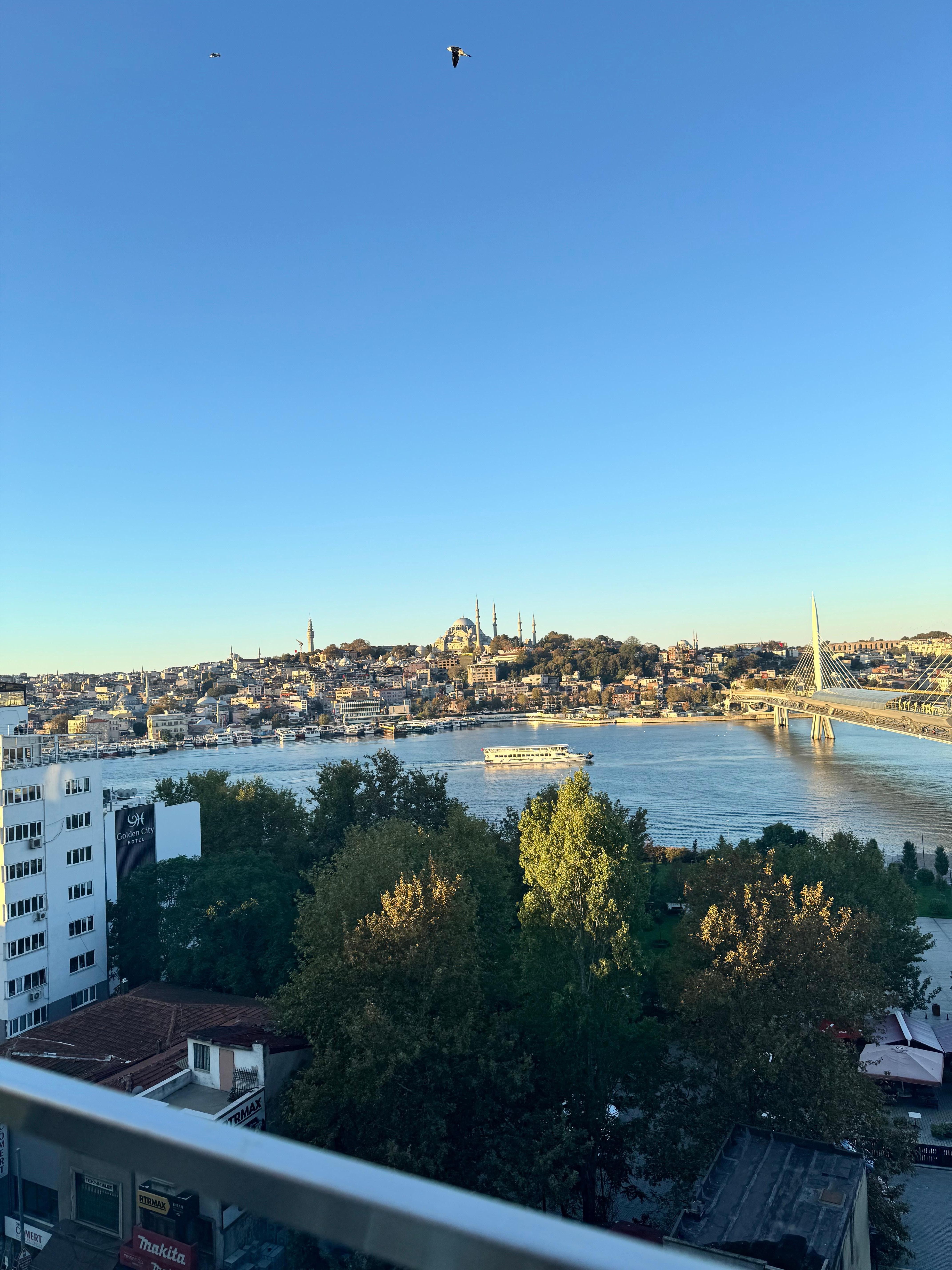 View from the breakfast restaurant