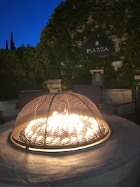 Fire pit great place to sit and sip some wine